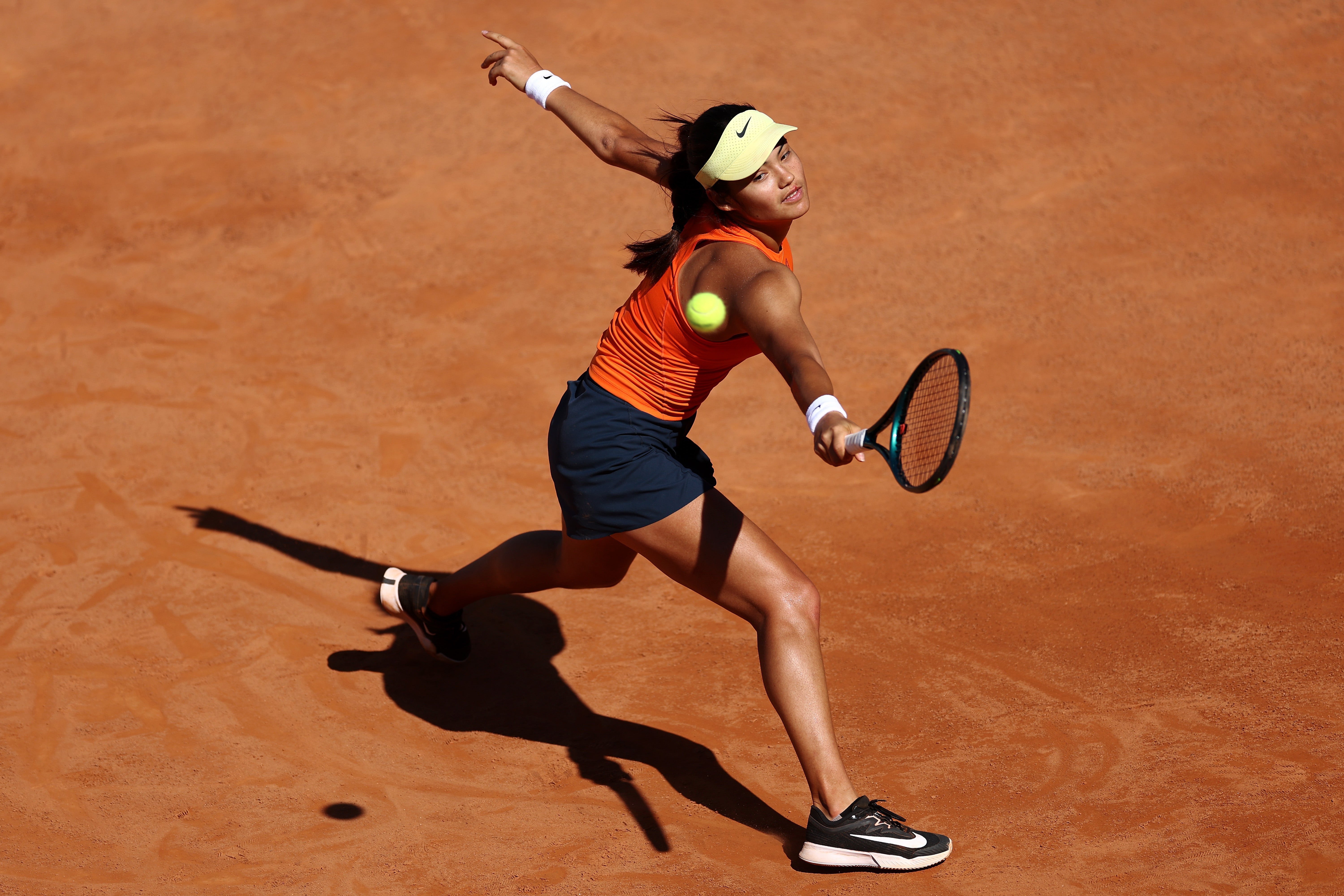 Emma Raducanu is trying to improve her results on clay