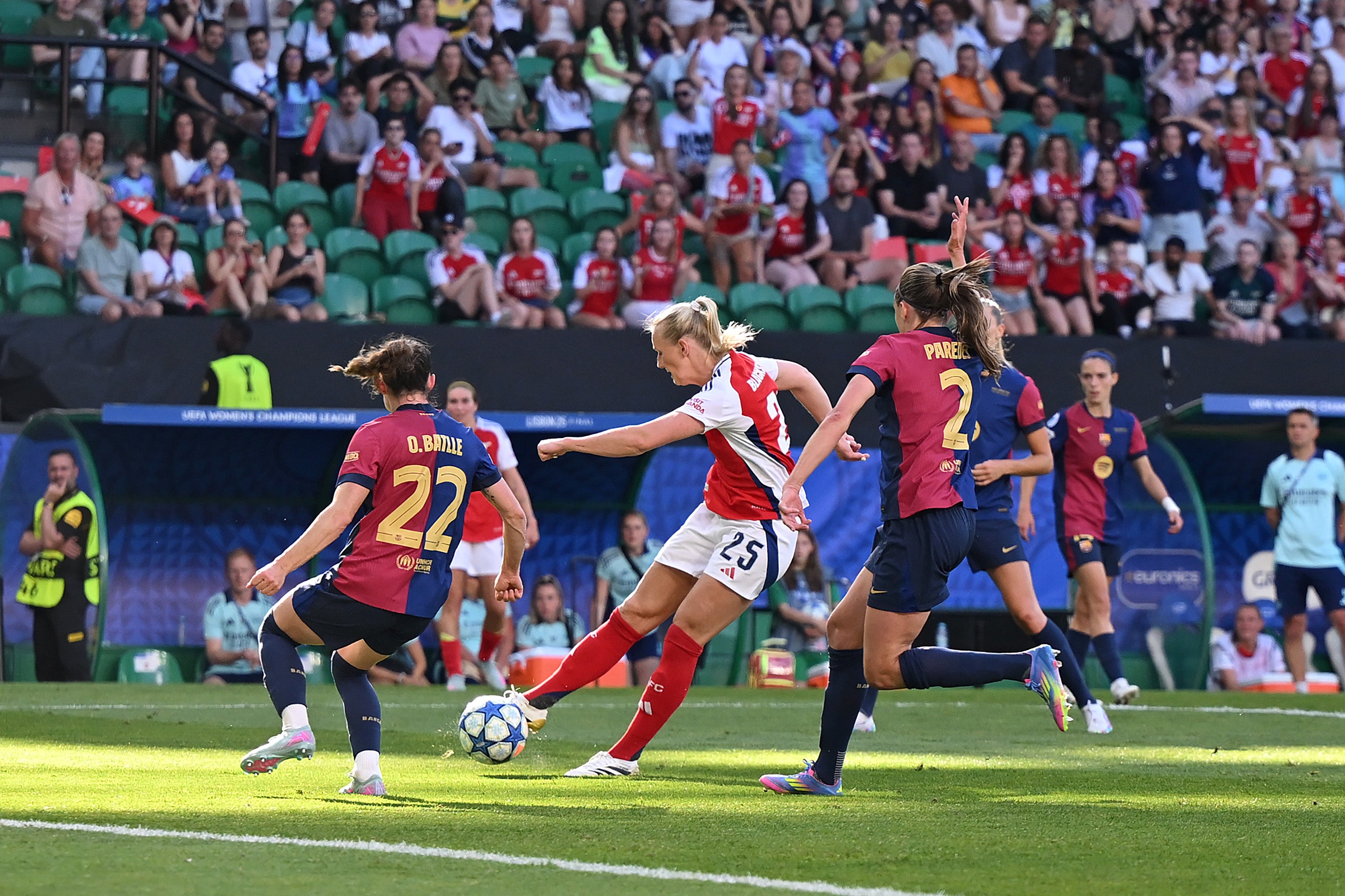 Stina Blackstenius fired home a goal that will go down in history