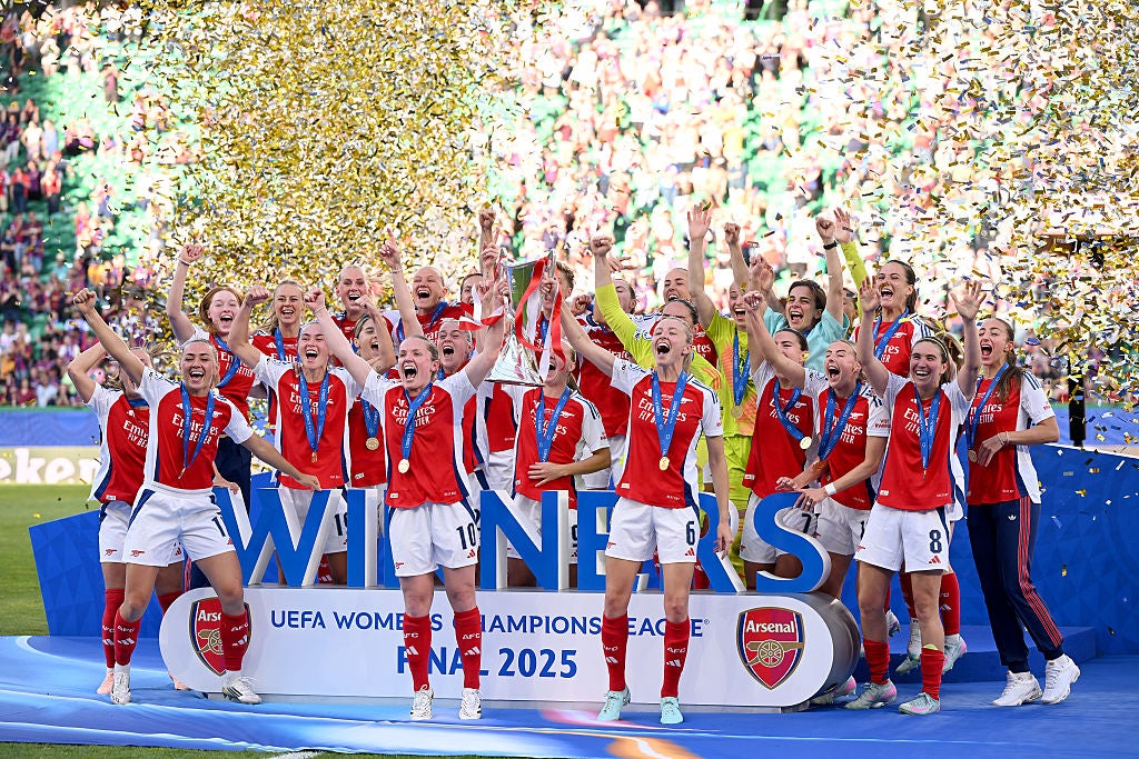 Arsenal stunned Barcelona to claim Women’s Champions League glory