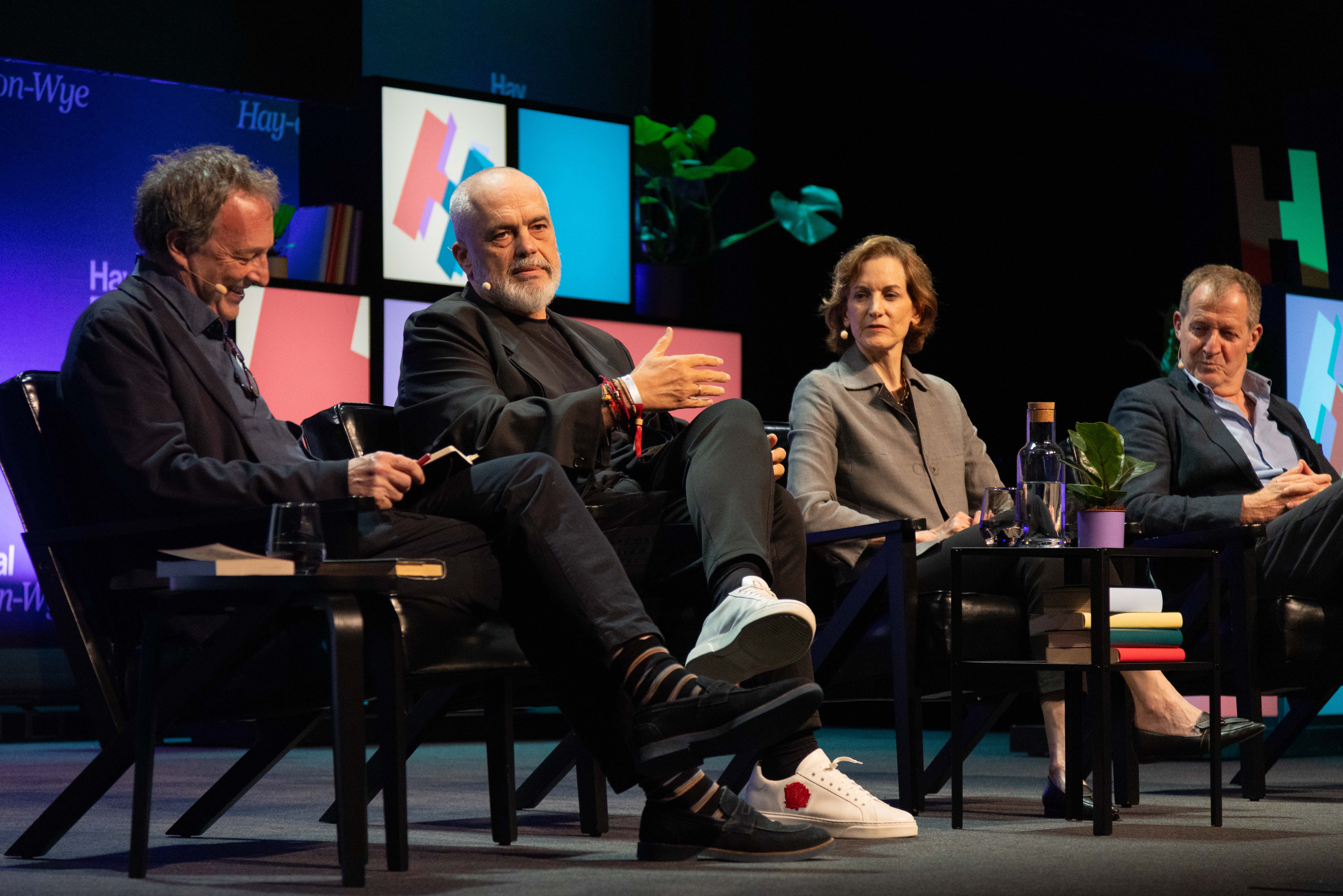 Rama spoke at panel at Wales’ Hay Festival alongside British journalist and broadcaster Misha Glenny, Tony Blair’s longtime aide Alastair Campbell and award-winning historian and author Anne Applebaum.