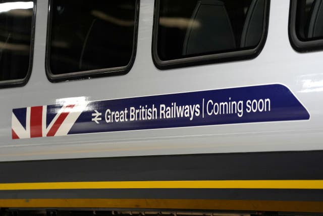 <p>The Government’s renationalisation of rail services has started as trains operated by South Western Railway (SWR) were taken into public control (Andrew Matthews/PA)</p>