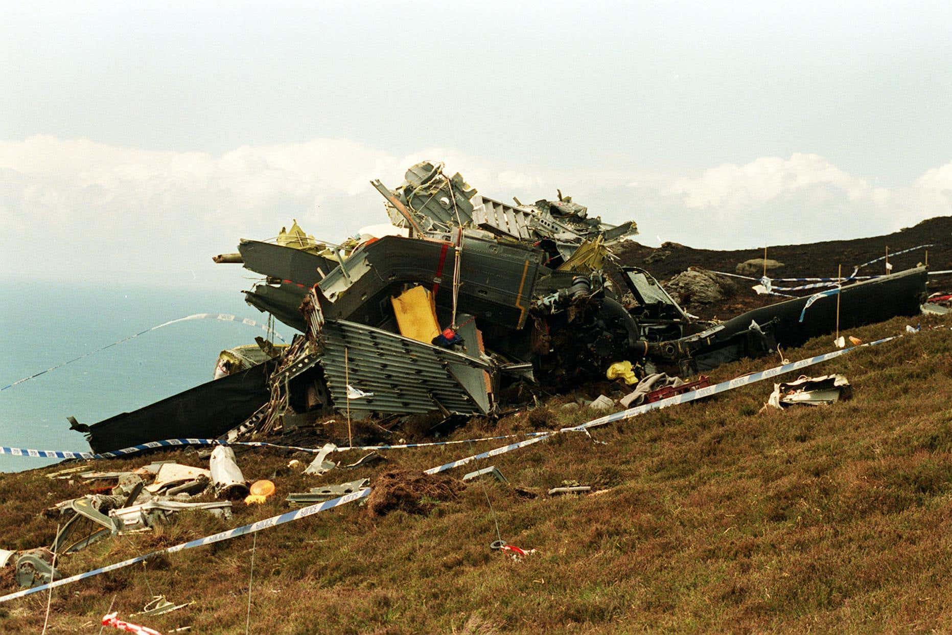 The families of those who were killed in the 1994 Chinook crash in the Mull of Kintyre have demanded the release of documents that have been locked away for 100 years by the Ministry of Defence (Chris Bacon/PA)