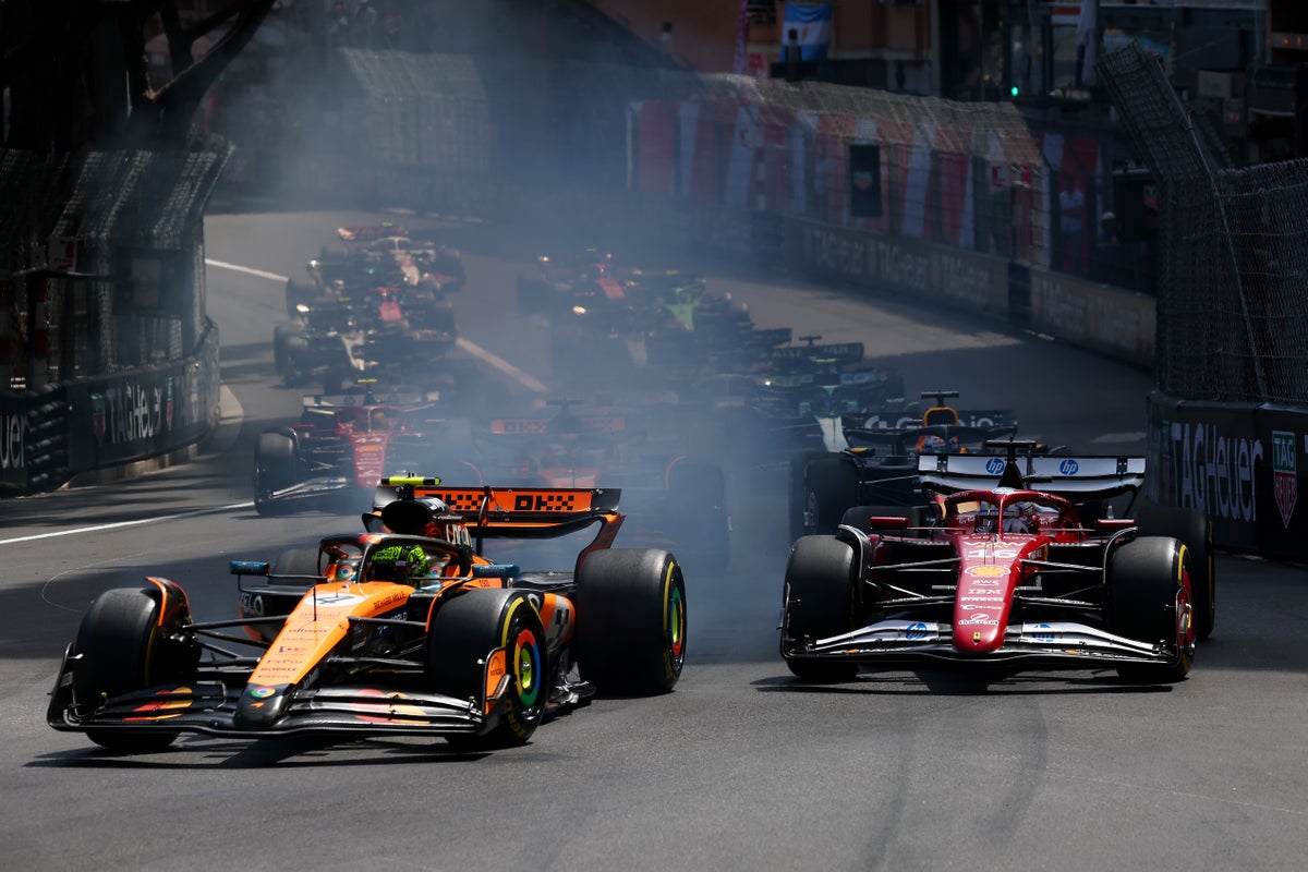 F1 Monaco GP LIVE: Race latest updates, stream and times with Norris chasing down Verstappen