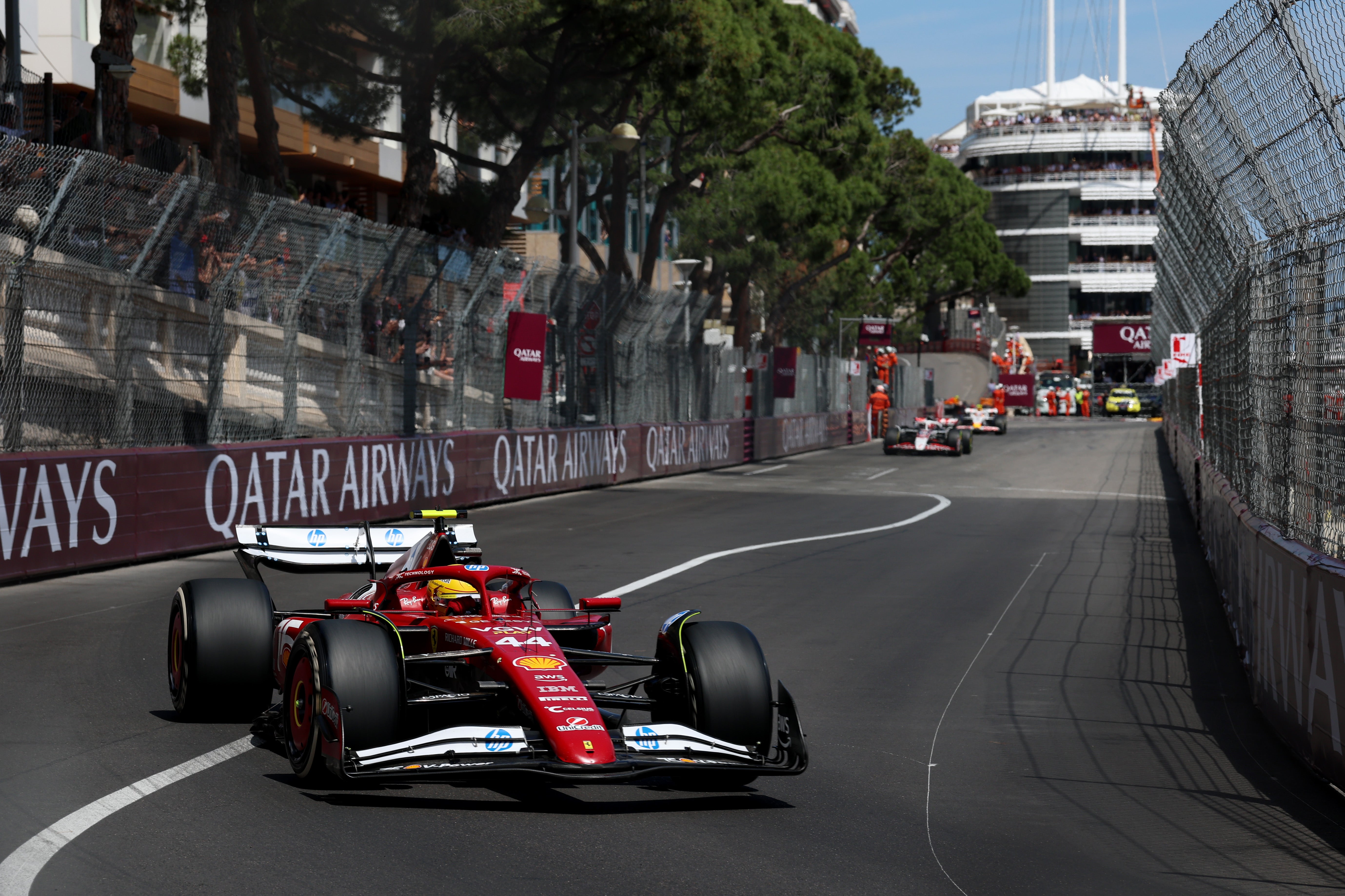 Lewis Hamilton finished fifth