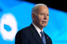 Joe Biden makes first public appearance after cancer diagnosis