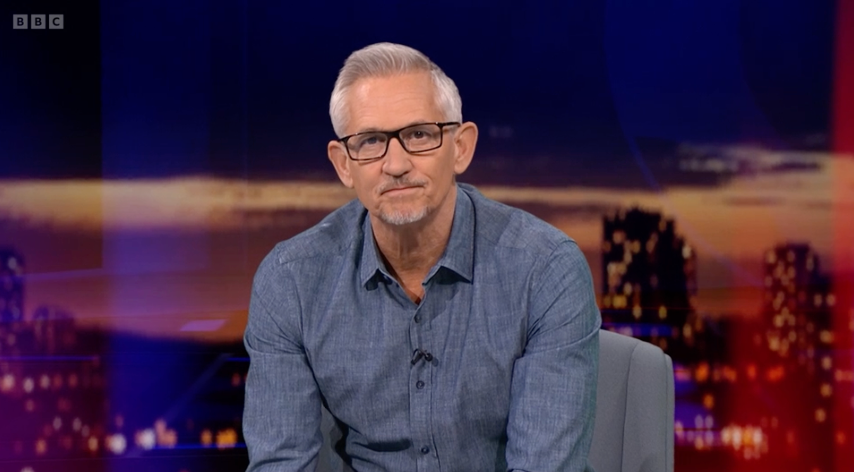 Gary Lineker presents his final Match of the Day before his BBC exit