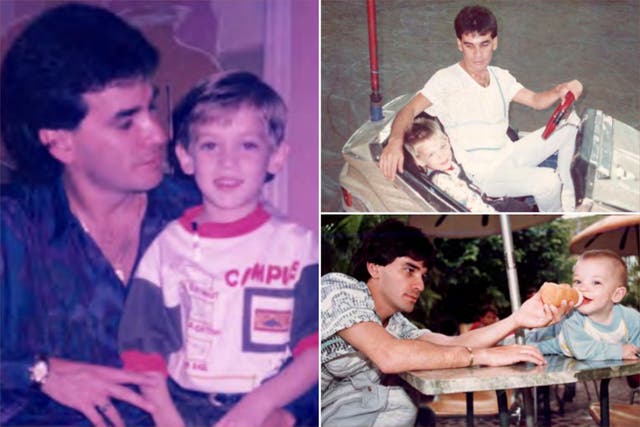 <p>Victor Pereira Vargas with his son Michael </p>