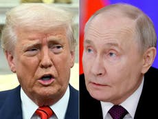 Trump says Putin told him ‘very strongly’ he will ‘have to respond’ to Ukraine drone strikes in hour-long call