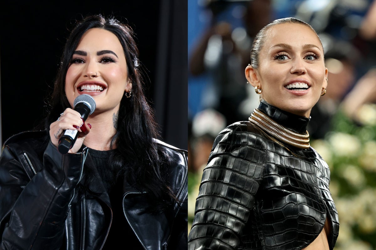 Demi Lovato fans point out striking resemblance to Miley Cyrus’ wedding dress