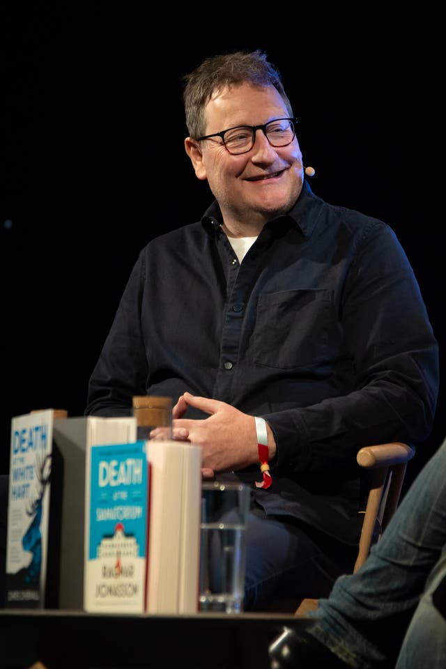 <p>Chris Chibnall at Hay Festival 2025</p>