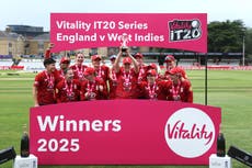 England complete T20 clean sweep over West Indies with victory at Chelmsford