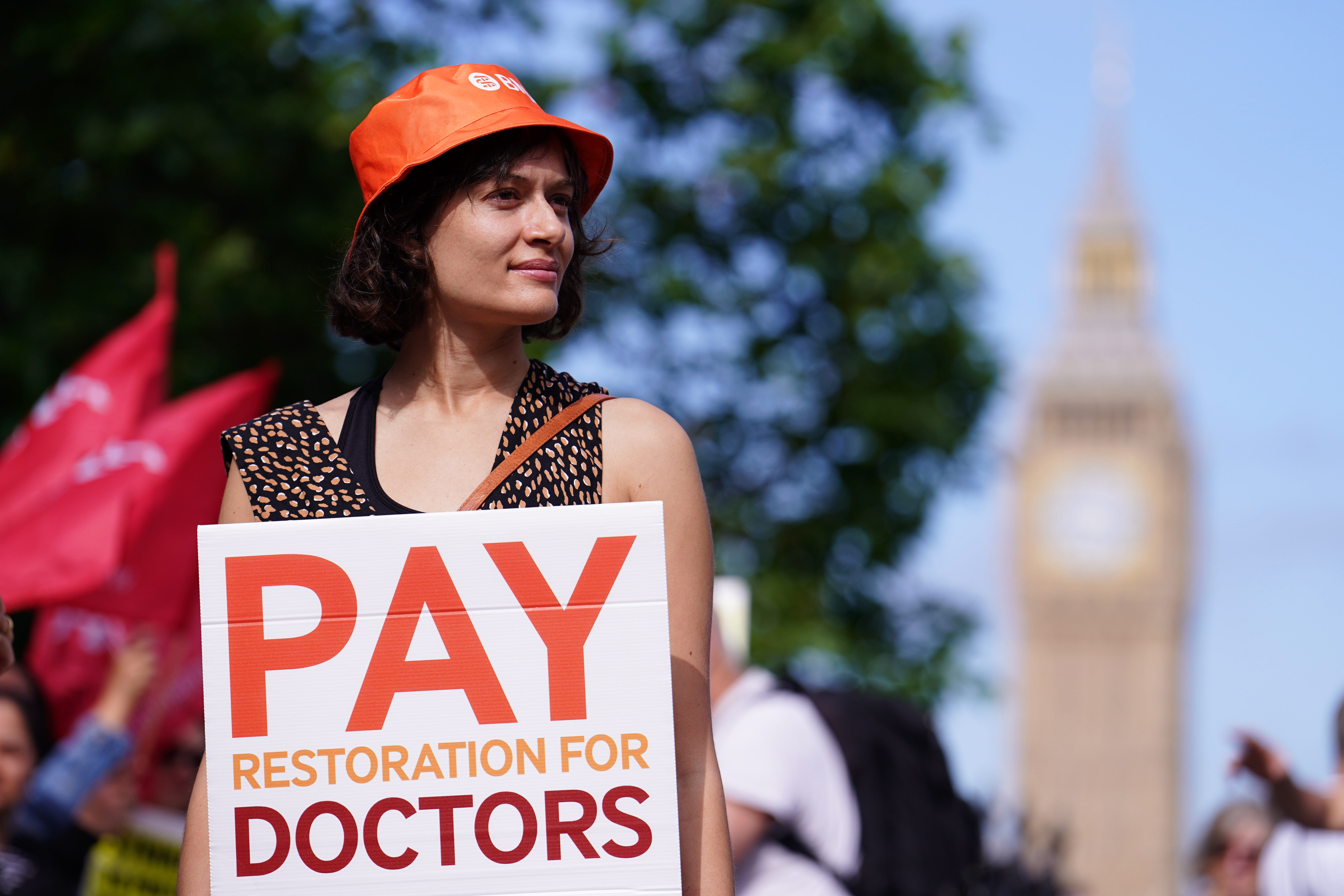 Resident doctors went on strike last year in a dispute over pay (Jordan Pettitt/PA)