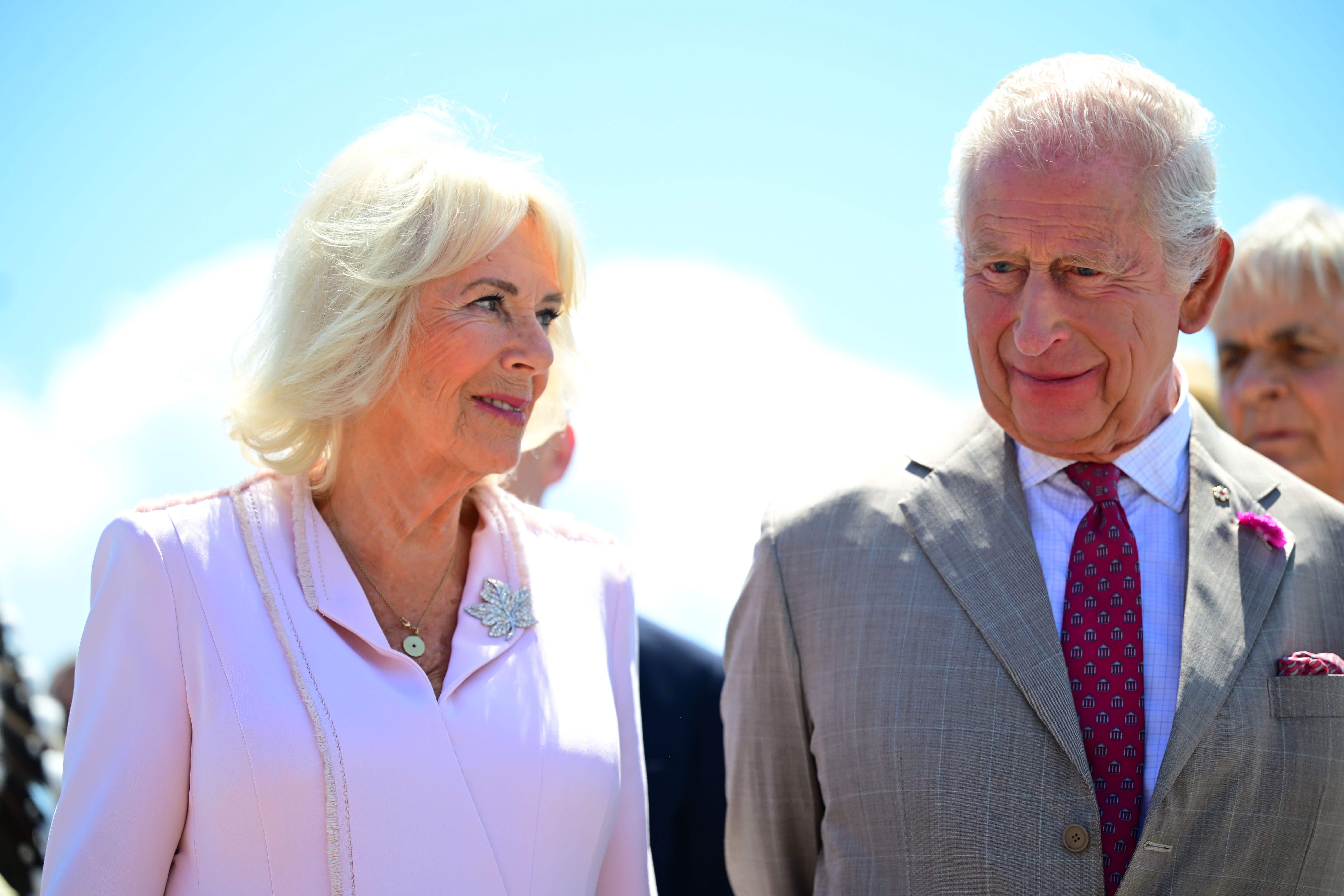 King Charles III and Queen Camilla as they arrive at Ottawa Airport for their two-day visit to Canada. Picture date: Monday May 26, 2025.