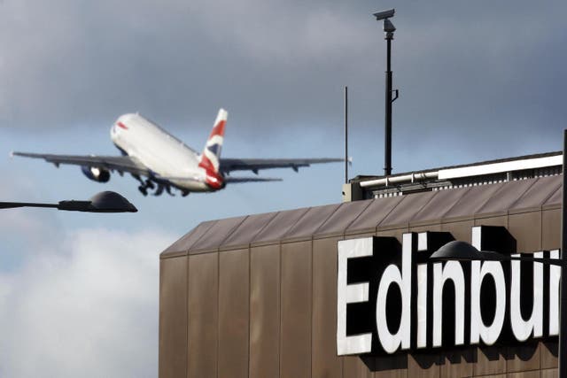 There are warnings of looming strike action at Edinburgh and Glasgow airports (Danny Lawson/PA)