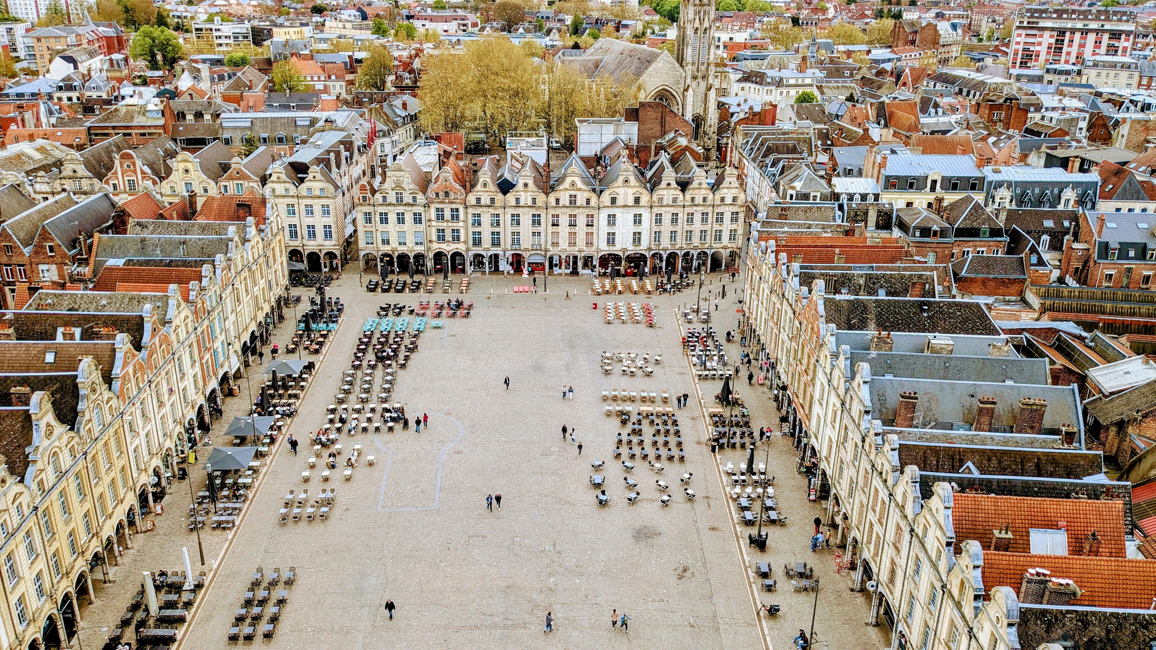 The view of Arras as taken in from the town's belfry