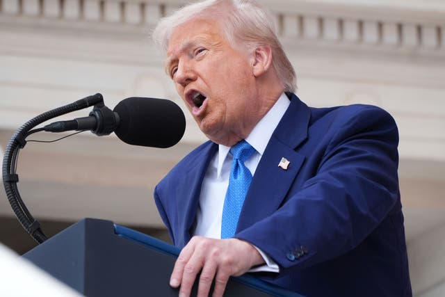<p>Donald Trump has agreed to delay the 50% tariffs he threatened to impose on the EU last week (Jacquelyn Martin/AP photo)</p>