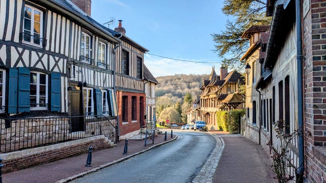 <p>One of the joys of driving through France is discovering off-the-beaten-track towns, such as pretty Lyons-la-Forêt</p>