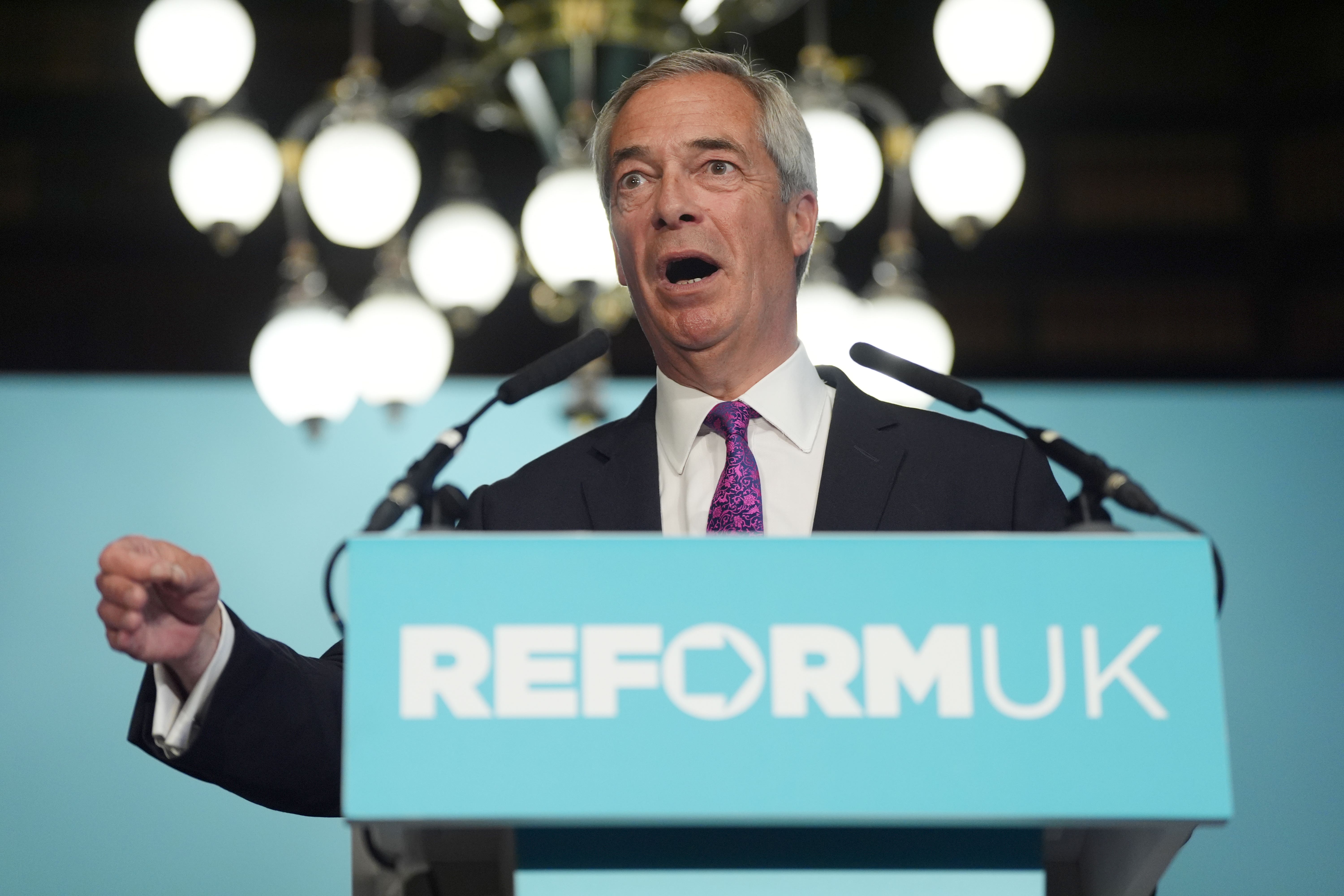 Reform UK leader Nigel Farage (Ben Whitley/PA)