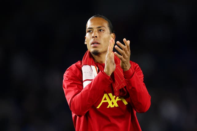 <p>Club captain Virgil van Dijk said he was “praying for a speedy recovery” for all those injured</p>