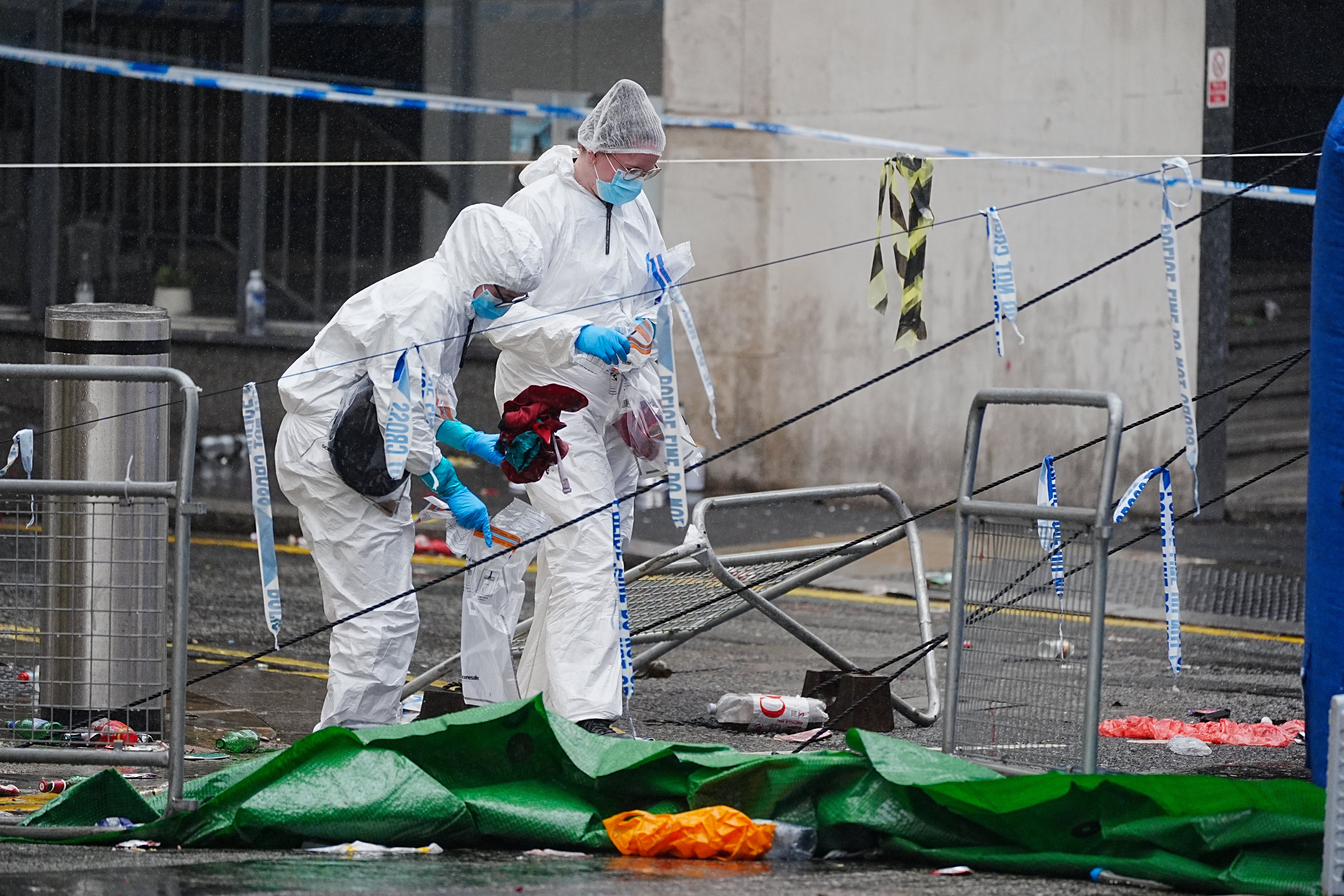 A total of 65 people were injured, police said