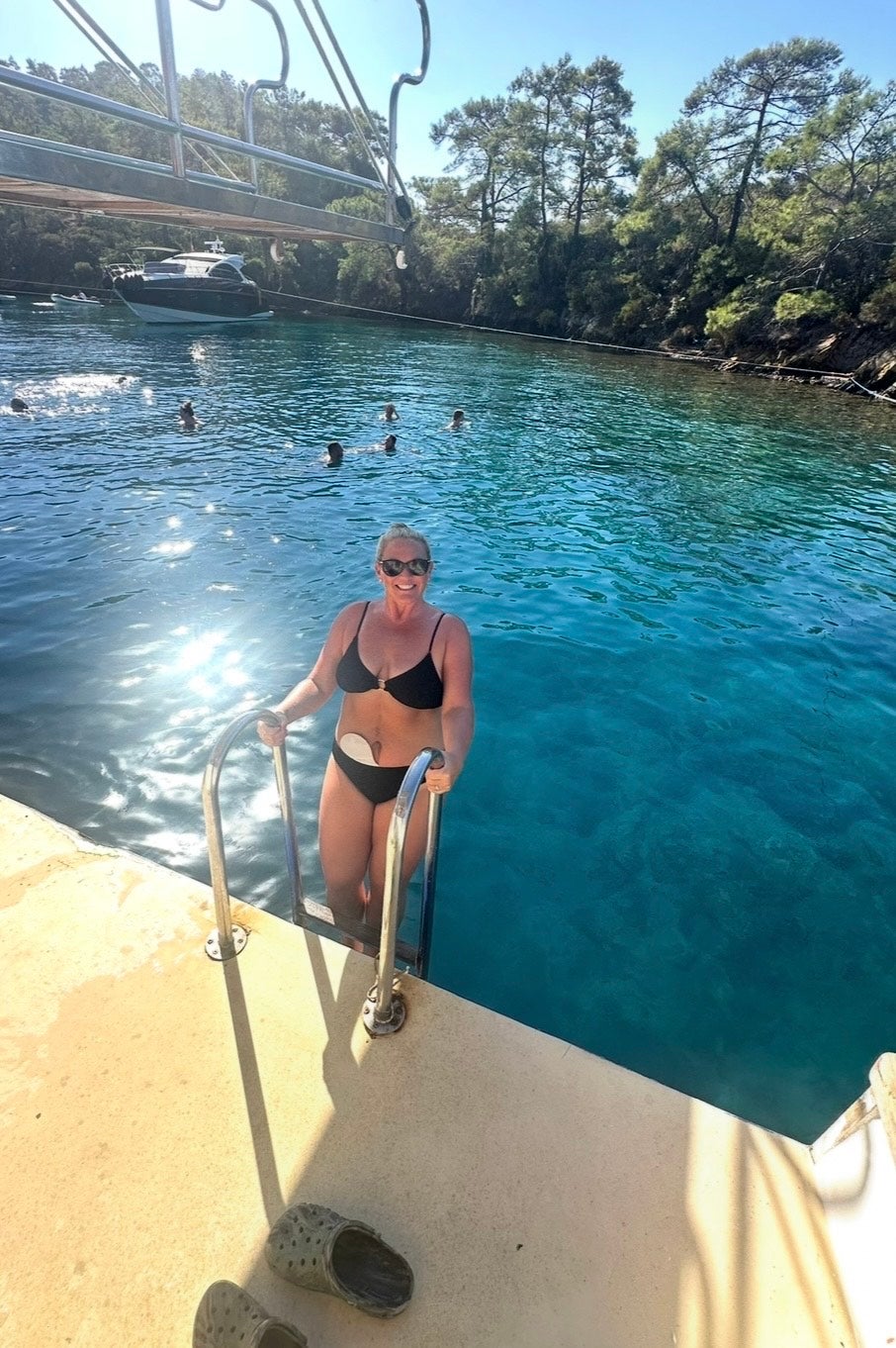 Lindsay on holiday