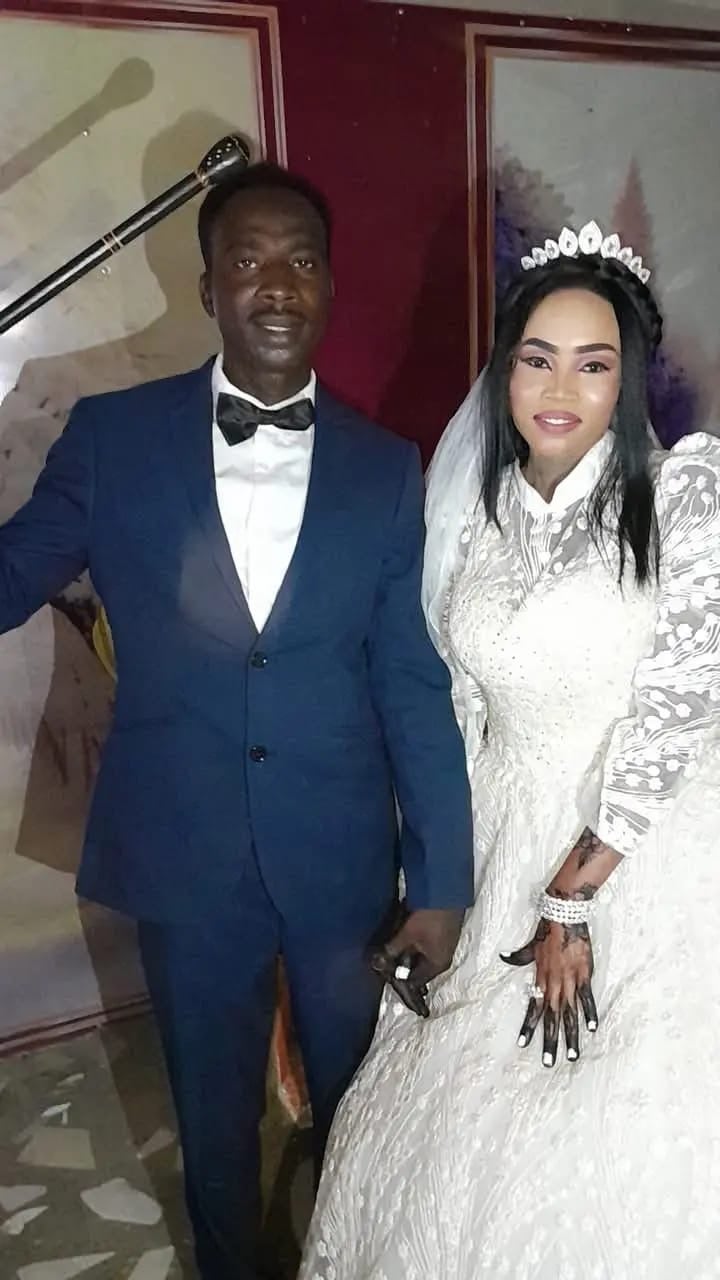 Ismail pictured with his wife24, whom he hopes to bring to the UK