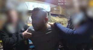 Moment drug-fuelled driver who ran over three-year-old girl arrested 