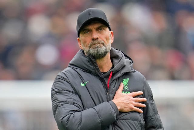 <p>Jurgen Klopp was back on Merseyside to celebrate Liverpool’s Premier League title win</p>