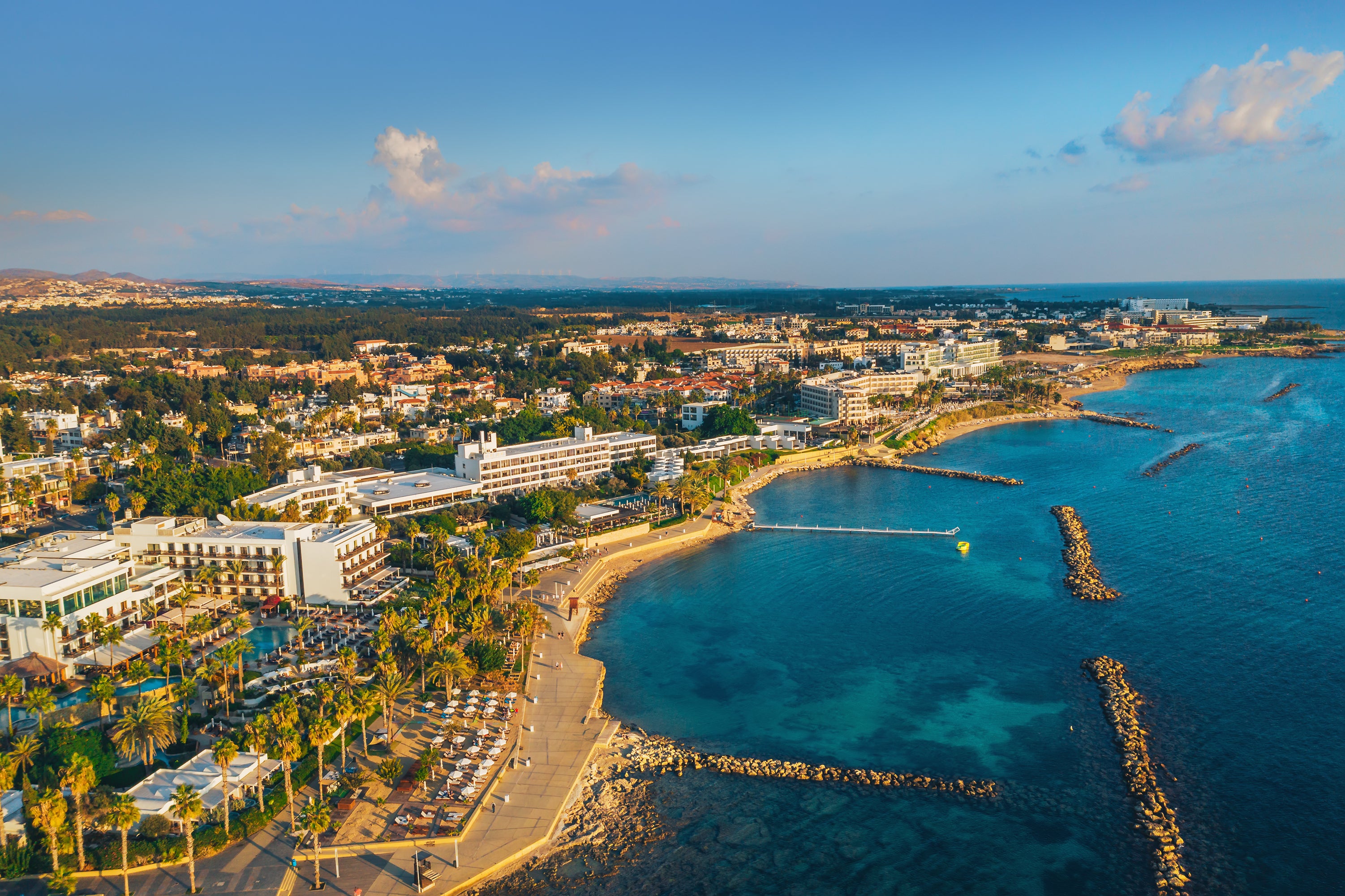 The man was reportedly found floating in the pool of a hotel in Kato Paphos