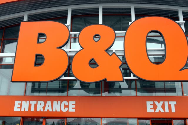 B&Q owner Kingfisher has seen a bounce-back in UK sales thanks to a warm weather boost for the DIY chain (Paul Faith/PA)