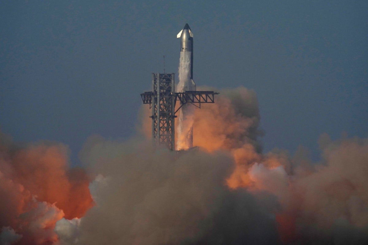 Elon Musk’s SpaceX Starship rocket tumbles out of control after launch and breaks apart in third setback