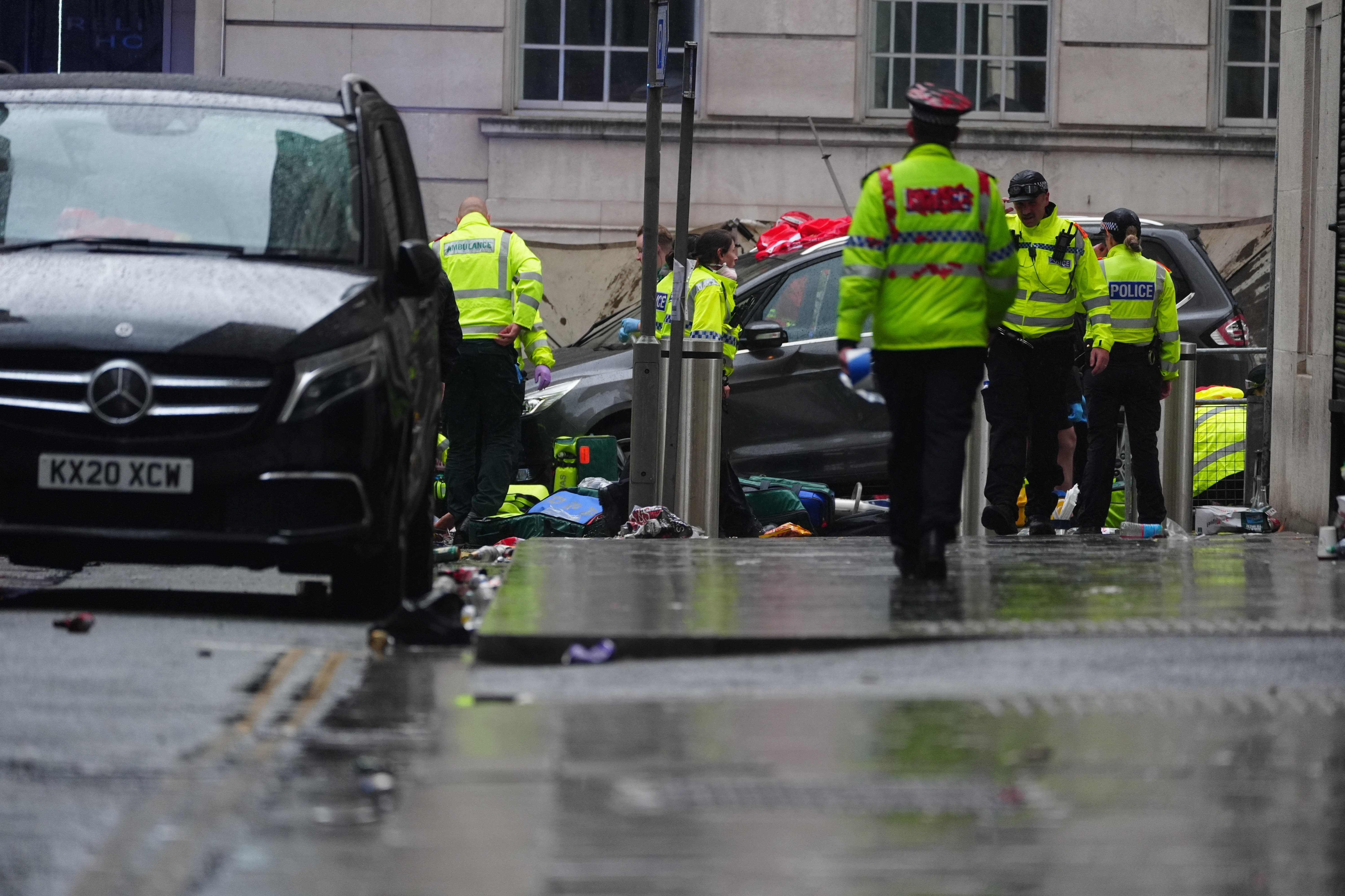Merseyside Police confirmed they had arrested a 53-year-old white British man from the Liverpool area around two hours after the incident that left dozens of people hurt (Owen Humphreys/PA)