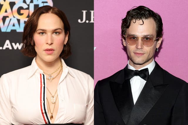 <p>Dorfman (left) and Flynn’s romance ended after Flynn wanted a serious relationship while Dorfman ‘couldn’t offer more than casual fun’</p>