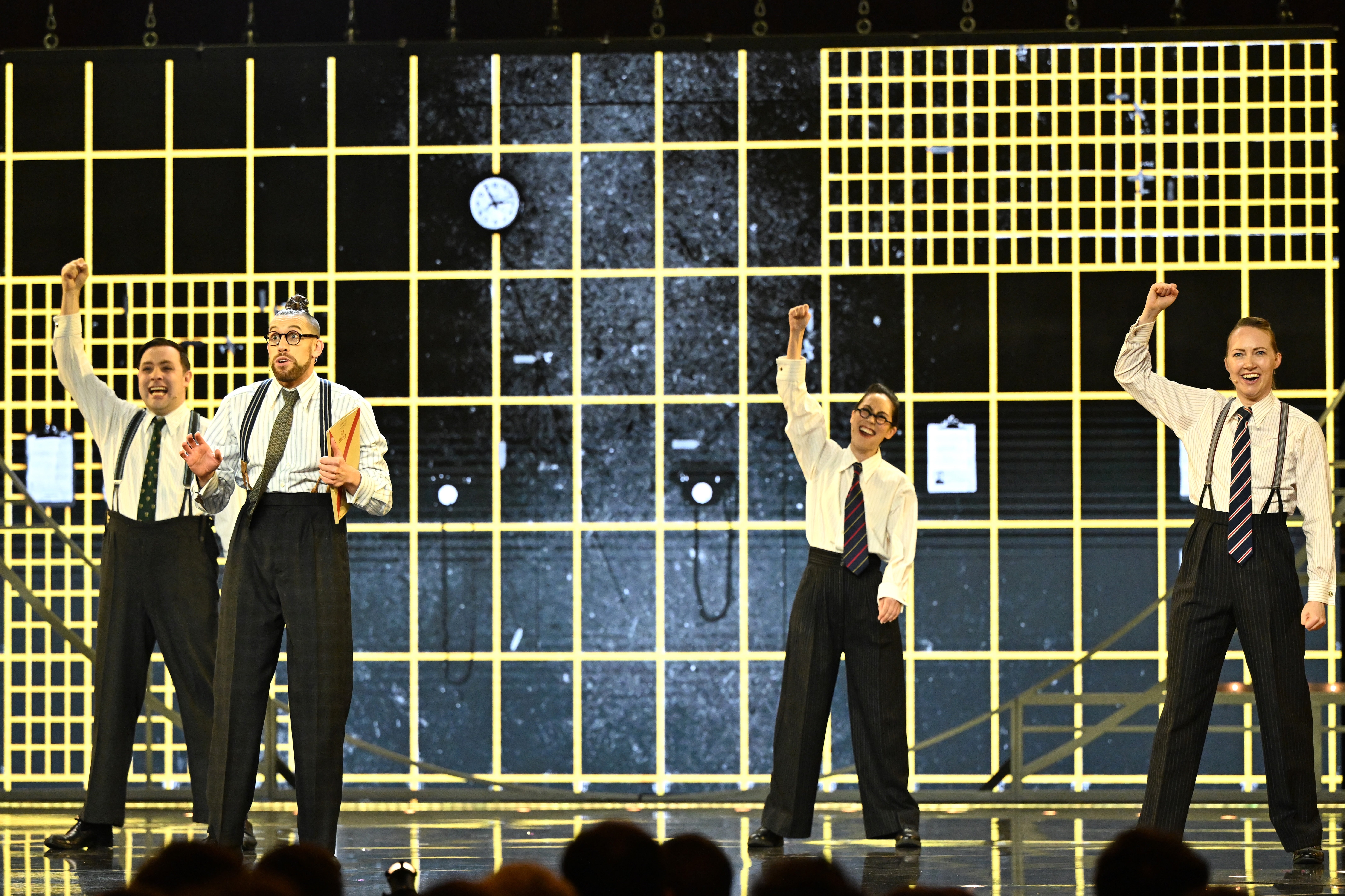 A triumph for original ideas: the cast of ‘Operation Mincemeat’ perform on stage during the 2024 Olivier Awards