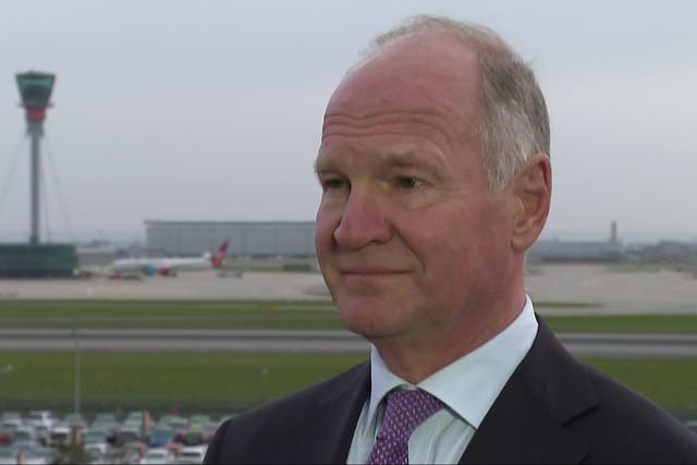 Heathrow airport’s chief executive was asleep when the decision was made to close the airport because of a power outage, an inquiry has found (PA Video/PA)
