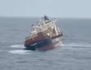 Cargo ship leaks hazardous material into sea after sinking off India