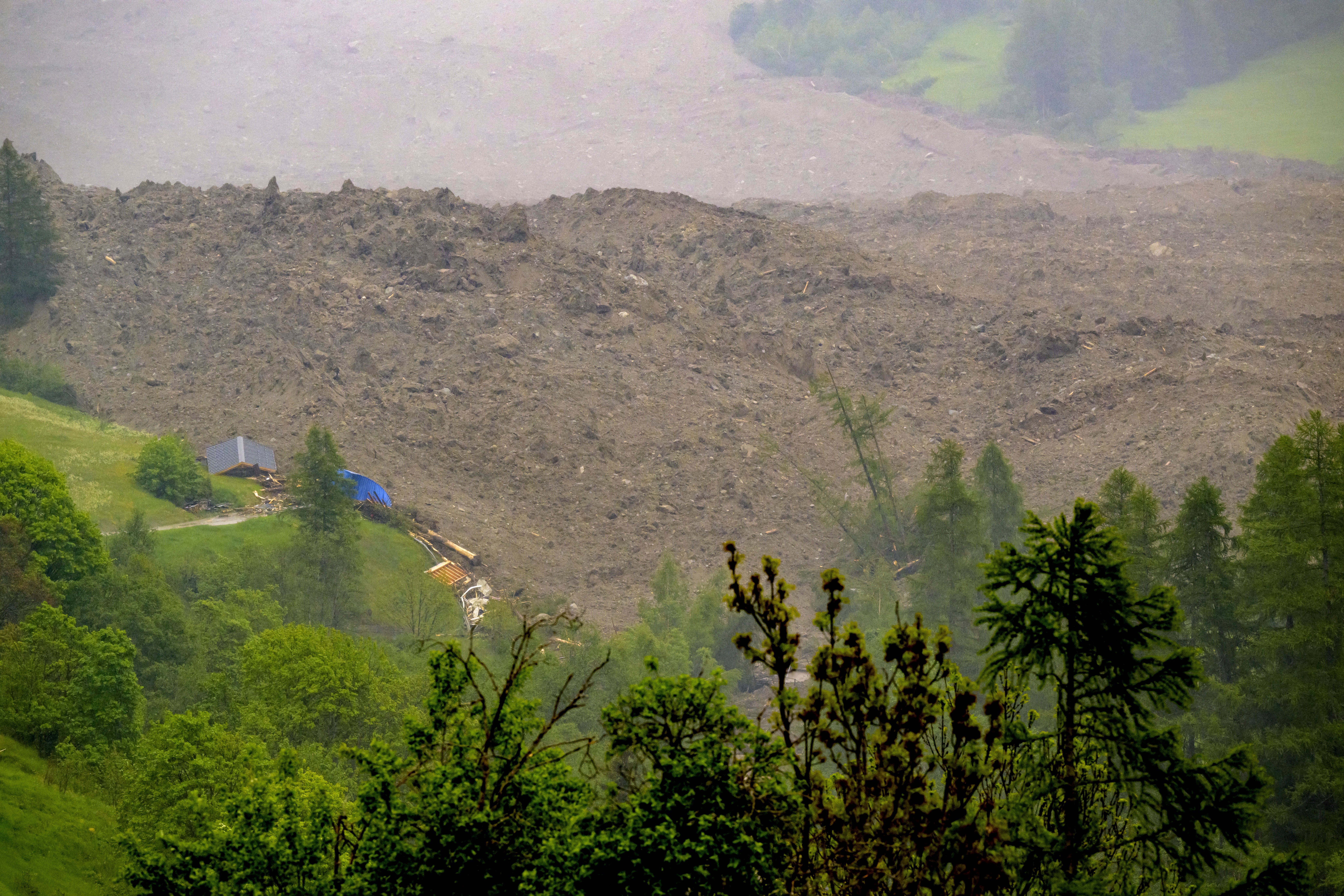 APTOPIX Switzerland Mudslide