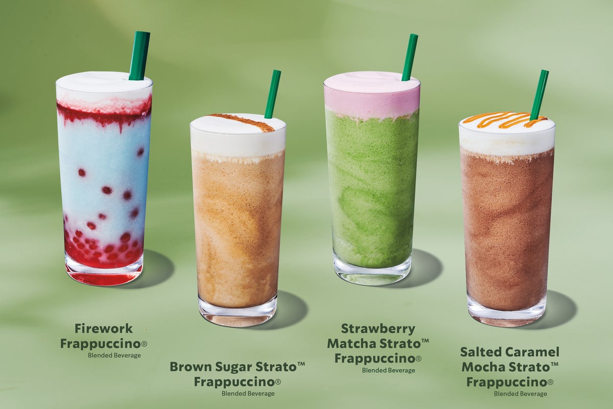 Starbucks unveils four new summer Frappuccinos — including limited-edition holiday beverage