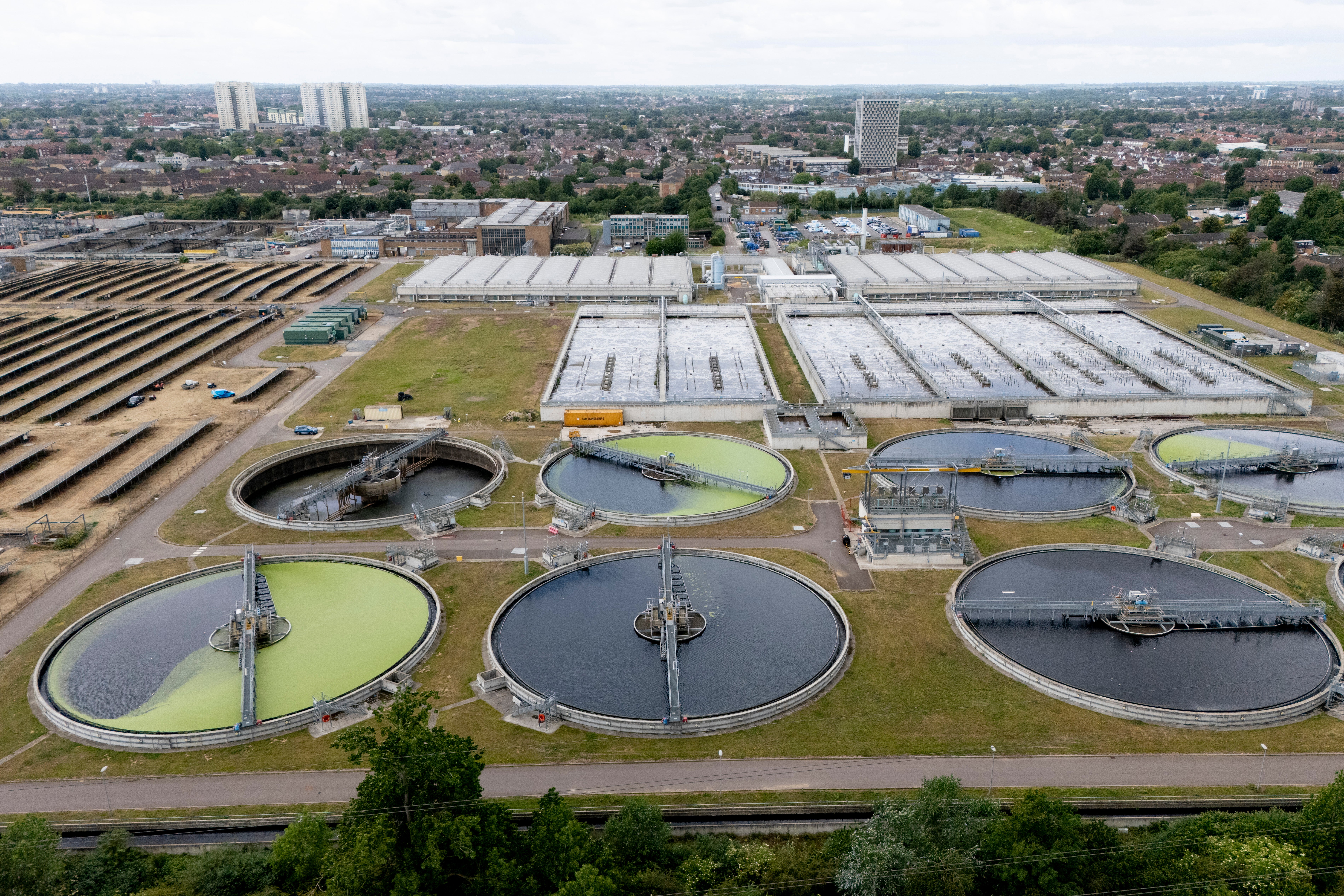 Temes Water Deephams Sewage Treatment Works Works in London