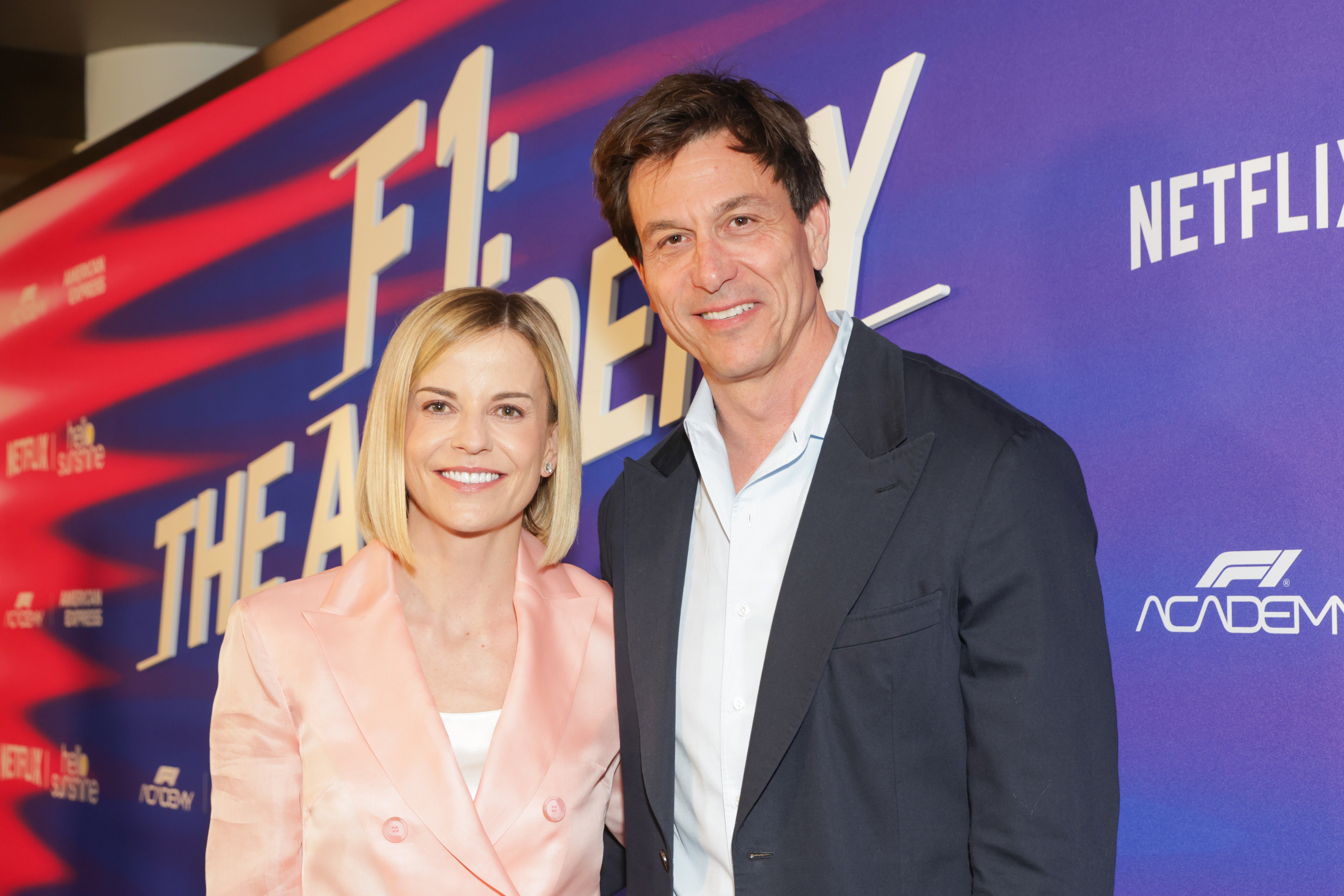 Wolff, with her husband Toto, in Miami earlier this month