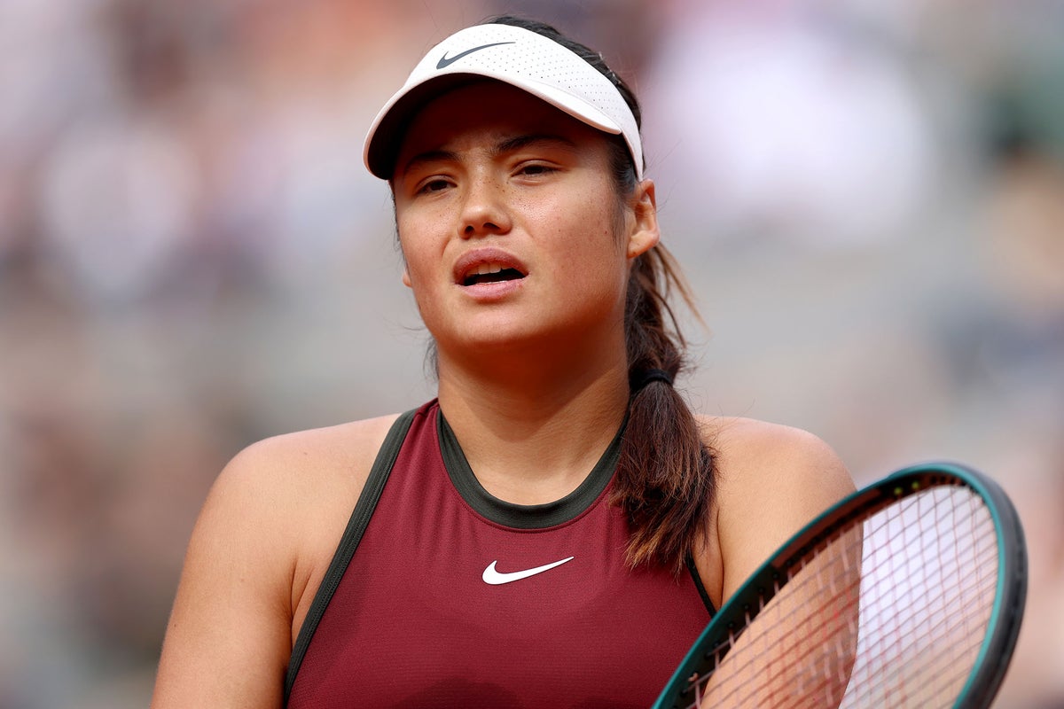 Emma Raducanu’s coach defends tennis player’s work ethic after French open loss