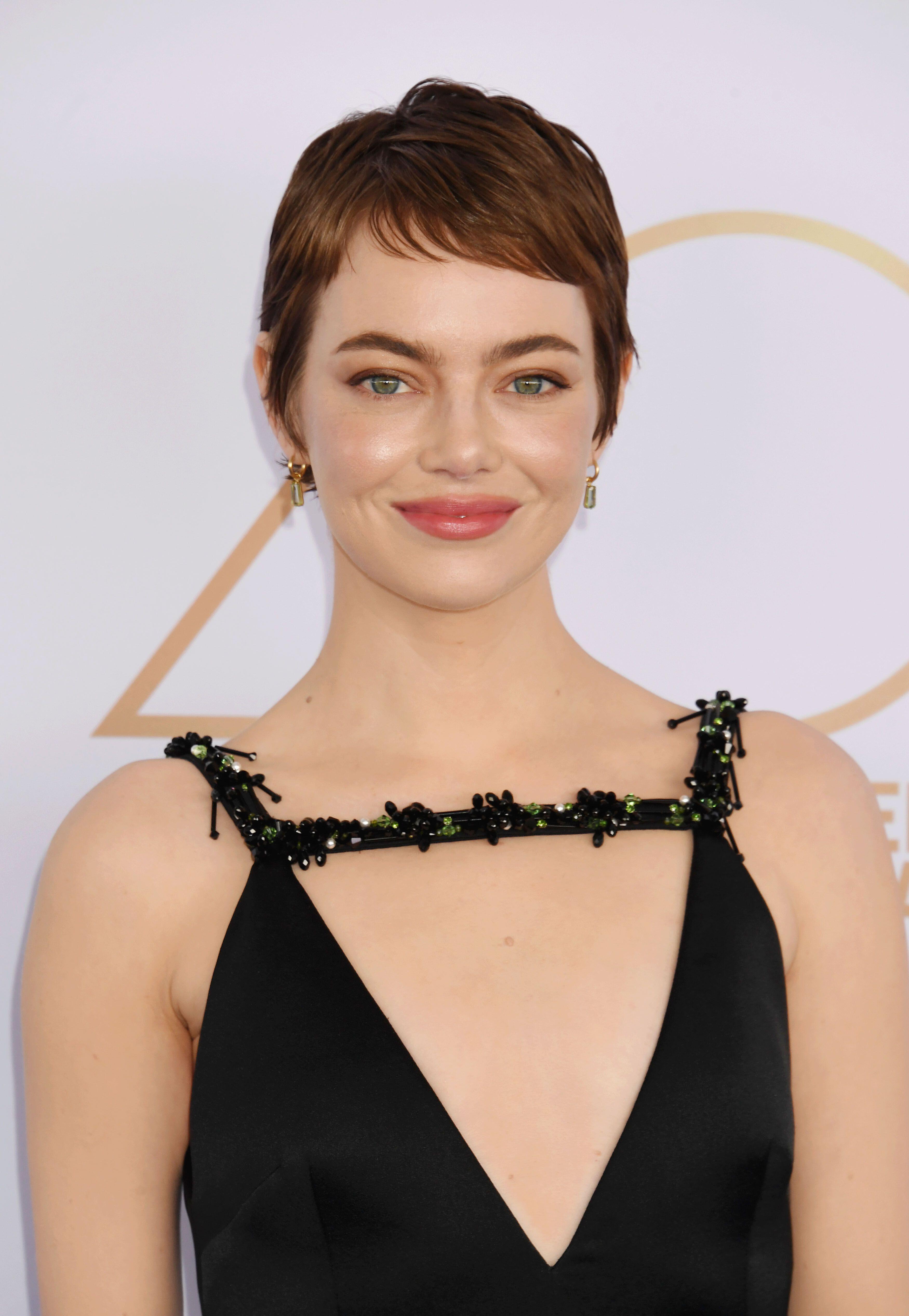 Emma Stone is one of many celebrities to recently sport the ‘pixie cut’ (Alamy/PA)