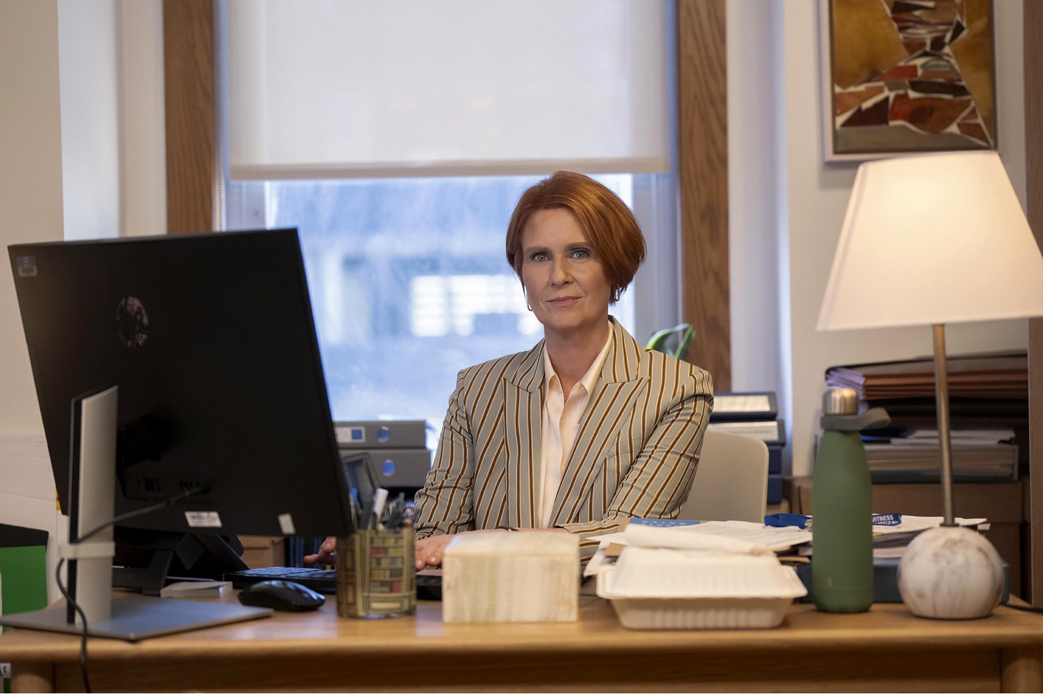 Played by a refreshingly normal-looking Cynthia Nixon, Miranda does a proper job and works long hours