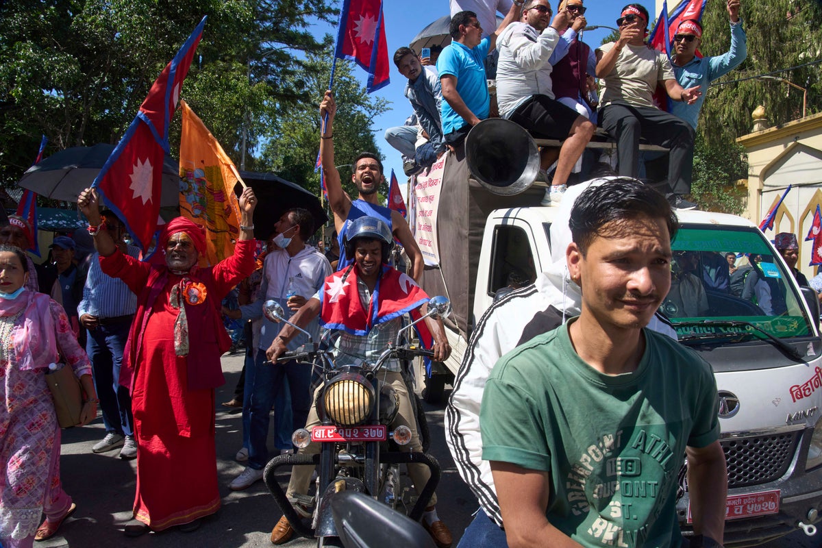 Tens of thousands demonstrate in Nepal seeking restoration of ousted monarchy