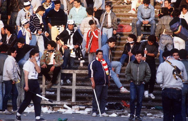 <p>The events of Heysel saw 39 fans lose their lives</p>