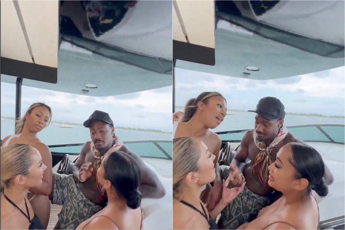 Patriots coach reacts to viral video of Stefon Diggs partying on yacht with girlfriend Cardi B