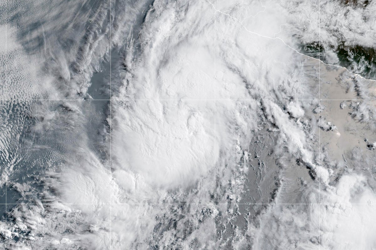 Tropical Storm Alvin forms in the Pacific Ocean off the coast of western Mexico