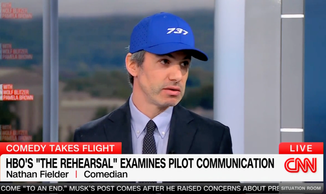 <p>Nathan Fielder on CNN</p>