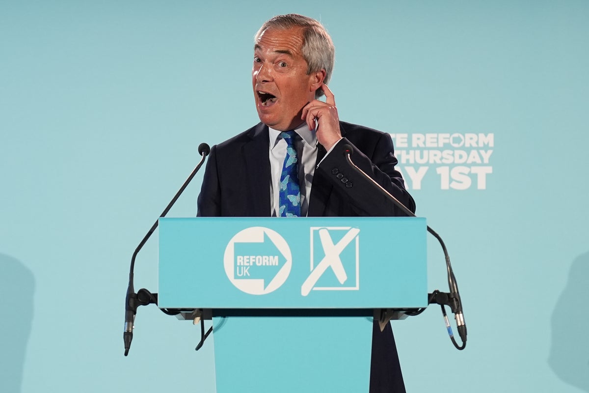 Pollster warns of ‘political earthquake in UK’ after polls show Farage could be PM