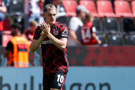 <p>Florian Wirtz looks set to join Liverpool from Bayer Leverkusen this summer</p>